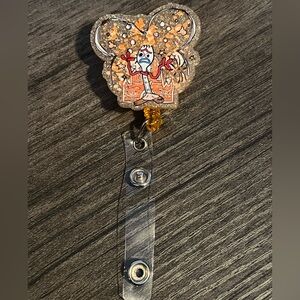 Handmade Forky badge reel